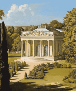 Le Petit Trianon Gardens Diamond Painting