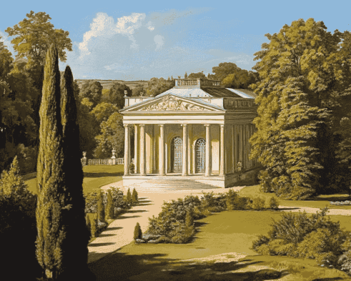 Le Petit Trianon Gardens Diamond Painting