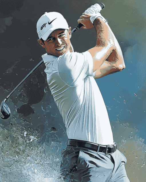 Legendary Rory McIlroy Golf Diamond Painting