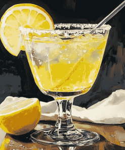 Lemon Cocktail Diamond Painting