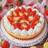 Lemon Strawberry Dessert Diamond Painting