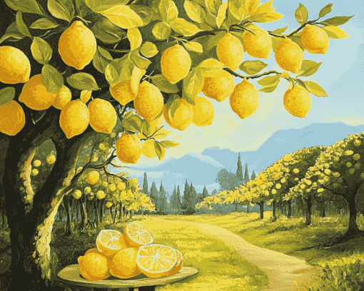 Lemon Tree Paradise Diamond Painting