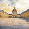 Les Invalides Paris Landmark Diamond Painting