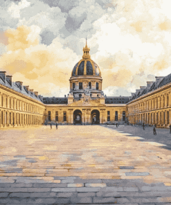 Les Invalides Paris Landmark Diamond Painting