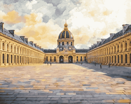 Les Invalides Paris Landmark Diamond Painting