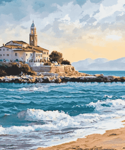 Levante Beach Seascape Diamond Painting