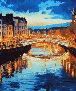 Liffey River Reflections Diamond Painting