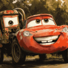 Lightning McQueen and Mater Cartoon Diamond Painting