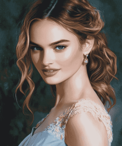 Lily James Celebrity Diamond Painting