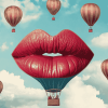 Lips Hot Air Balloons Diamond Painting