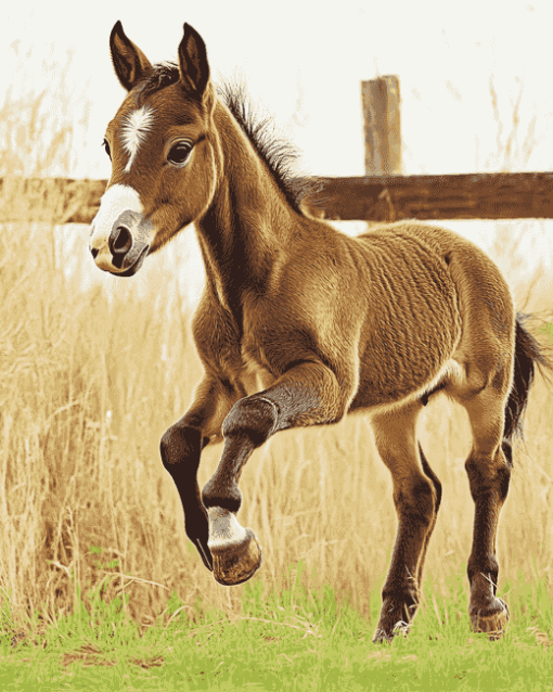 Little Foal Horse Diamond Painting