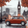 London Mini Car Cityscape Diamond Painting