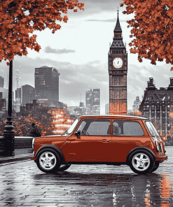 London Mini Car Cityscape Diamond Painting