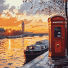 London Sunset Thames Diamond Painting