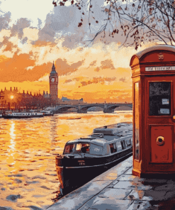 London Sunset Thames Diamond Painting