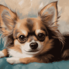 Long Haired Chihuahua Puppy Diamond Painting