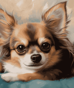 Long Haired Chihuahua Puppy Diamond Painting