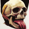 Long Tongue Skull Diamond Painting