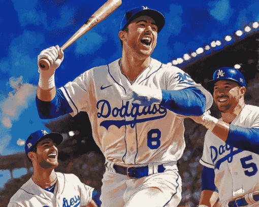 Los Angeles Dodgers Baseball Diamond Painting