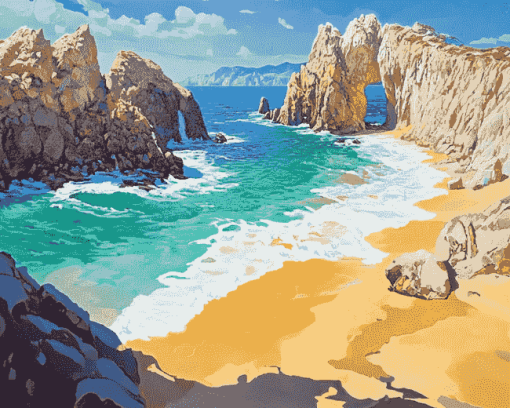 Lovers Beach Seaside Diamond Painting