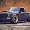 Lowered Dodge Cars Diamond Painting