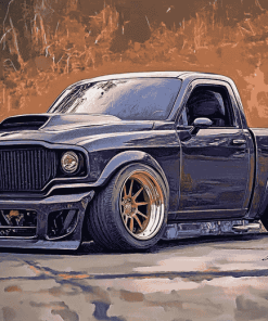 Lowered Dodge Cars Diamond Painting