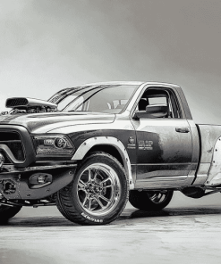 Lowered Dodge Ram Car Diamond Painting