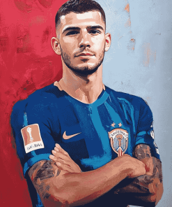 Lucas Hernandez Football Star Diamond Painting