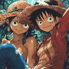 Luffy and Law Anime Series Diamond Painting