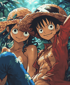 Luffy and Law Anime Series Diamond Painting