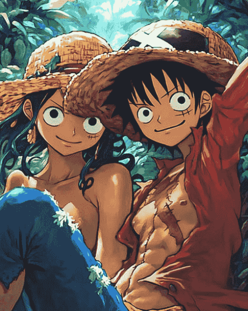 Luffy and Law Anime Series Diamond Painting