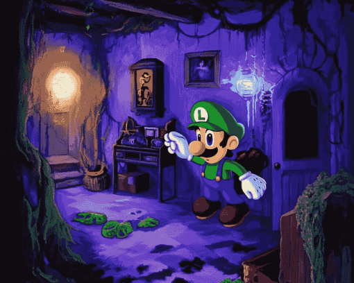 Luigi Mansion Animation Diamond Painting