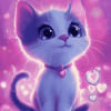 Lulu Caty Cartoon Cats Diamond Painting