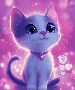 Lulu Caty Cartoon Cats Diamond Painting