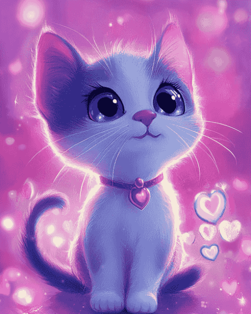 Lulu Caty Cartoon Cats Diamond Painting