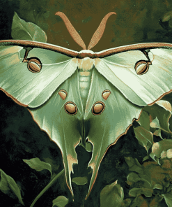 Luna Moth Butterfly Diamond Painting