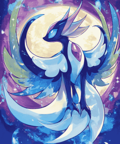 Lunala Pokemon Animation Diamond Painting