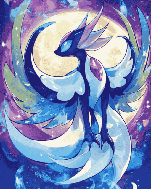 Lunala Pokemon Animation Diamond Painting