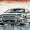 Luxury Grey Audi A8 Diamond Painting