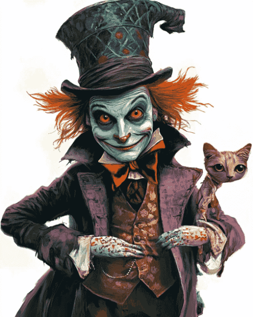 Mad Hatter Wonderland Art Diamond Painting