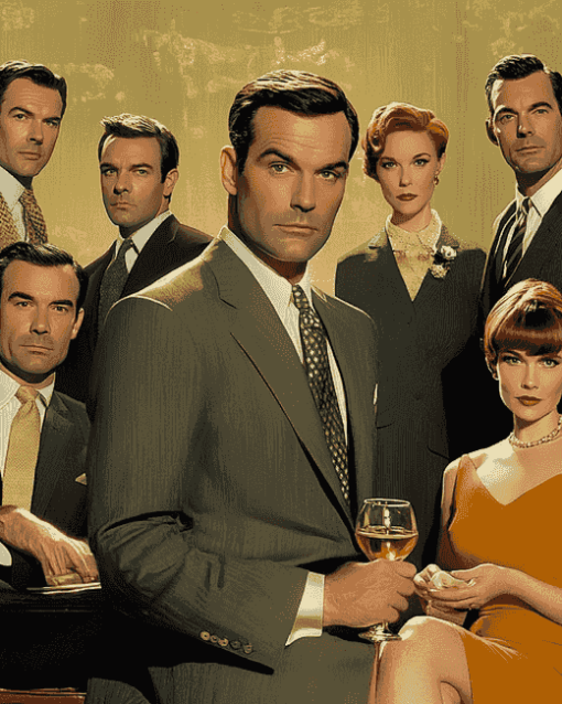 Mad Men Iconic Characters Diamond Painting