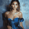 Madison Bailey in Blue Celebrity Diamond Painting