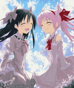 Madoka Kaname and Homura Anime Diamond Painting