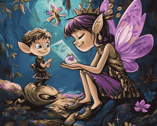 Magic Fairies Cartoon Diamond Painting