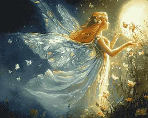 Magical Moon Fairy Diamond Painting