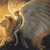 Majestic Angel Lion Diamond Painting