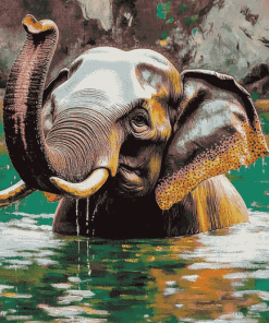 Majestic Elephant Diamond Painting