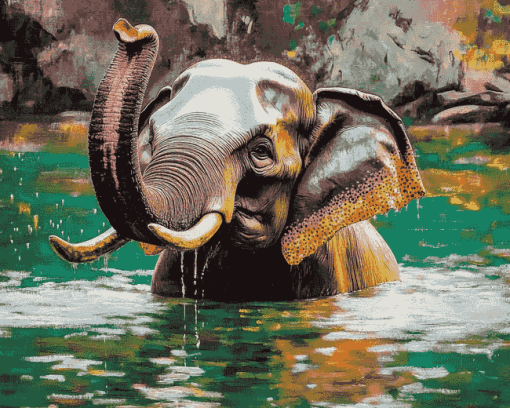 Majestic Elephant Diamond Painting