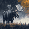 Majestic Moose Wildlife Diamond Painting