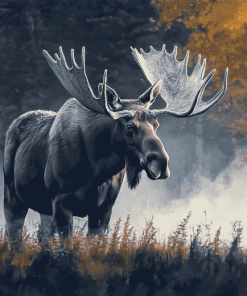 Majestic Moose Wildlife Diamond Painting